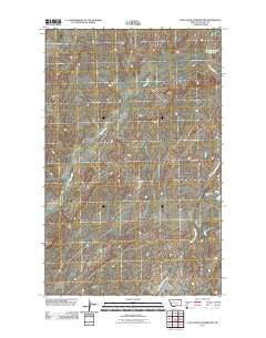 Last Chance Reservoir Montana Historical topographic map, 1:24000 scale, 7.5 X 7.5 Minute, Year 2011