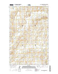 Last Chance Reservoir Montana Current topographic map, 1:24000 scale, 7.5 X 7.5 Minute, Year 2014