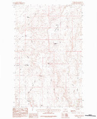 Laundry Hill Montana Historical topographic map, 1:24000 scale, 7.5 X 7.5 Minute, Year 1984