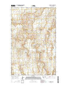 Laundry Hill Montana Current topographic map, 1:24000 scale, 7.5 X 7.5 Minute, Year 2014