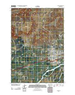 Laurel Montana Historical topographic map, 1:24000 scale, 7.5 X 7.5 Minute, Year 2011