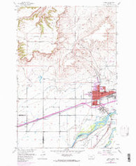 Laurel Montana Historical topographic map, 1:24000 scale, 7.5 X 7.5 Minute, Year 1956
