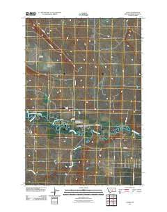 Lavina Montana Historical topographic map, 1:24000 scale, 7.5 X 7.5 Minute, Year 2011