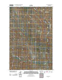 Lavina NW Montana Historical topographic map, 1:24000 scale, 7.5 X 7.5 Minute, Year 2011