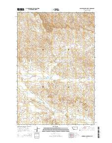 Lawrence Creek West Montana Current topographic map, 1:24000 scale, 7.5 X 7.5 Minute, Year 2014
