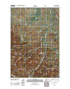 Lebo Montana Historical topographic map, 1:24000 scale, 7.5 X 7.5 Minute, Year 2011