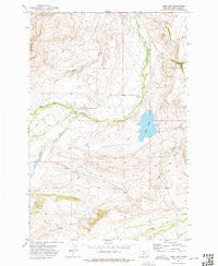 Lebo Lake Montana Historical topographic map, 1:24000 scale, 7.5 X 7.5 Minute, Year 1972