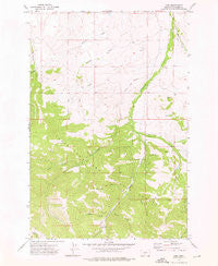 Lebo Montana Historical topographic map, 1:24000 scale, 7.5 X 7.5 Minute, Year 1972