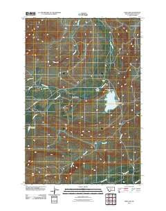 Lebo Lake Montana Historical topographic map, 1:24000 scale, 7.5 X 7.5 Minute, Year 2011