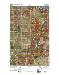 Ledger Montana Historical topographic map, 1:24000 scale, 7.5 X 7.5 Minute, Year 2011