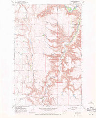 Ledger Montana Historical topographic map, 1:24000 scale, 7.5 X 7.5 Minute, Year 1967