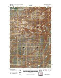 Leiberg Coulee Montana Historical topographic map, 1:24000 scale, 7.5 X 7.5 Minute, Year 2011