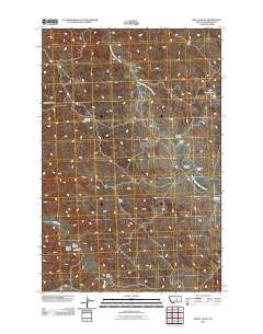Lelig Coulee Montana Historical topographic map, 1:24000 scale, 7.5 X 7.5 Minute, Year 2011