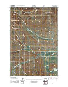 Lennep Montana Historical topographic map, 1:24000 scale, 7.5 X 7.5 Minute, Year 2011