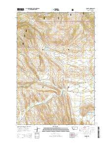 Lennep Montana Current topographic map, 1:24000 scale, 7.5 X 7.5 Minute, Year 2014