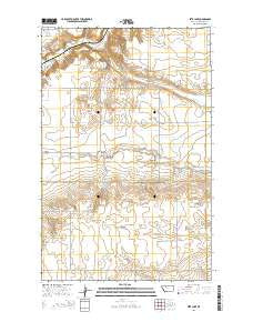 Letz Lake Montana Current topographic map, 1:24000 scale, 7.5 X 7.5 Minute, Year 2014