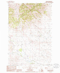 Lewis Peak Montana Historical topographic map, 1:24000 scale, 7.5 X 7.5 Minute, Year 1985