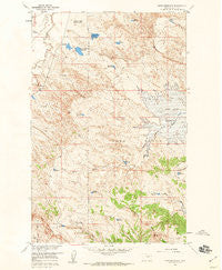 Lewis Reservoir Montana Historical topographic map, 1:24000 scale, 7.5 X 7.5 Minute, Year 1958