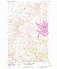 Lewis Reservoir Montana Historical topographic map, 1:24000 scale, 7.5 X 7.5 Minute, Year 1958