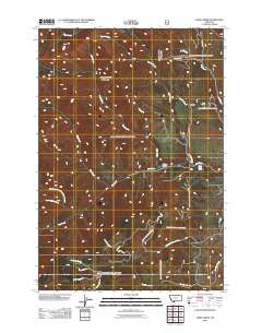 Lewis Creek Montana Historical topographic map, 1:24000 scale, 7.5 X 7.5 Minute, Year 2011
