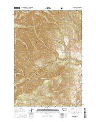 Lewis Creek Montana Current topographic map, 1:24000 scale, 7.5 X 7.5 Minute, Year 2014