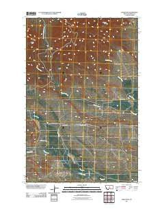 Lewis Peak Montana Historical topographic map, 1:24000 scale, 7.5 X 7.5 Minute, Year 2011