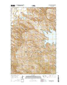 Lewis Reservoir Montana Current topographic map, 1:24000 scale, 7.5 X 7.5 Minute, Year 2014