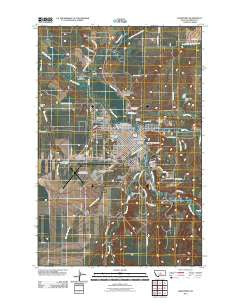 Lewistown Montana Historical topographic map, 1:24000 scale, 7.5 X 7.5 Minute, Year 2011