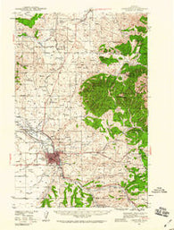 Lewistown Montana Historical topographic map, 1:62500 scale, 15 X 15 Minute, Year 1941