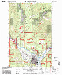 Libby Montana Historical topographic map, 1:24000 scale, 7.5 X 7.5 Minute, Year 1997