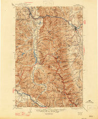 Libby Montana Historical topographic map, 1:125000 scale, 30 X 30 Minute, Year 1932