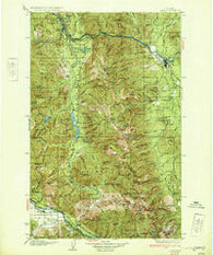 Libby Montana Historical topographic map, 1:125000 scale, 30 X 30 Minute, Year 1932