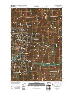 Lick Creek Montana Historical topographic map, 1:24000 scale, 7.5 X 7.5 Minute, Year 2011
