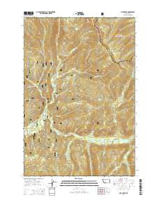 Lick Creek Montana Current topographic map, 1:24000 scale, 7.5 X 7.5 Minute, Year 2014