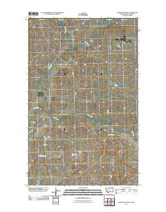 Lighthouse Hill Montana Historical topographic map, 1:24000 scale, 7.5 X 7.5 Minute, Year 2011
