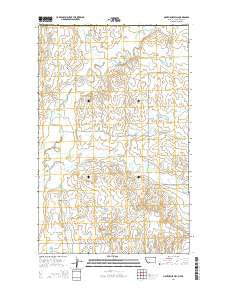 Lighthouse Hill Montana Current topographic map, 1:24000 scale, 7.5 X 7.5 Minute, Year 2014