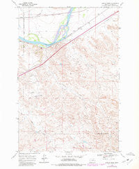Lignite Creek Montana Historical topographic map, 1:24000 scale, 7.5 X 7.5 Minute, Year 1968
