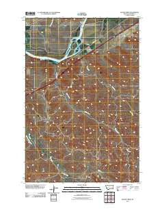 Lignite Creek Montana Historical topographic map, 1:24000 scale, 7.5 X 7.5 Minute, Year 2011