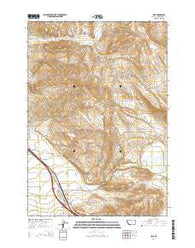 Lima Montana Current topographic map, 1:24000 scale, 7.5 X 7.5 Minute, Year 2014