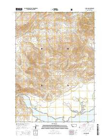 Lima Dam Montana Current topographic map, 1:24000 scale, 7.5 X 7.5 Minute, Year 2014
