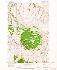 Limestone Butte Montana Historical topographic map, 1:24000 scale, 7.5 X 7.5 Minute, Year 1961