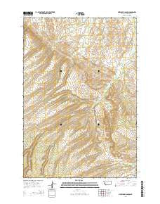 Limestone Canyon Montana Current topographic map, 1:24000 scale, 7.5 X 7.5 Minute, Year 2014