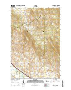 Limestone Ridge Montana Current topographic map, 1:24000 scale, 7.5 X 7.5 Minute, Year 2014