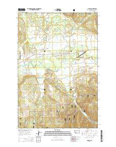 Lincoln Montana Current topographic map, 1:24000 scale, 7.5 X 7.5 Minute, Year 2014
