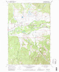 Lincoln Montana Historical topographic map, 1:24000 scale, 7.5 X 7.5 Minute, Year 1968