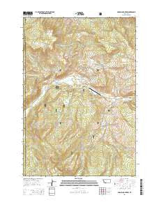 Lincoln Mountain Montana Current topographic map, 1:24000 scale, 7.5 X 7.5 Minute, Year 2014