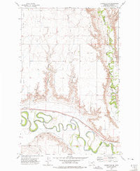 Lindeke Coulee Montana Historical topographic map, 1:24000 scale, 7.5 X 7.5 Minute, Year 1972
