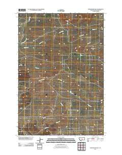 Lindemulder Hill Montana Historical topographic map, 1:24000 scale, 7.5 X 7.5 Minute, Year 2011