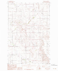 Lindsay SW Montana Historical topographic map, 1:24000 scale, 7.5 X 7.5 Minute, Year 1983
