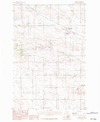 Lindsay Montana Historical topographic map, 1:24000 scale, 7.5 X 7.5 Minute, Year 1983